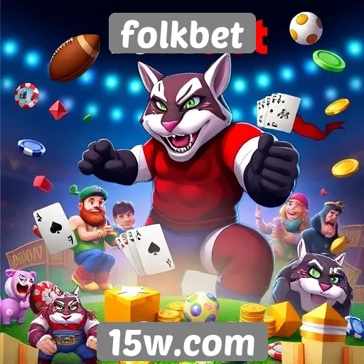 Variedade de jogos disponíveis na plataforma folkbet